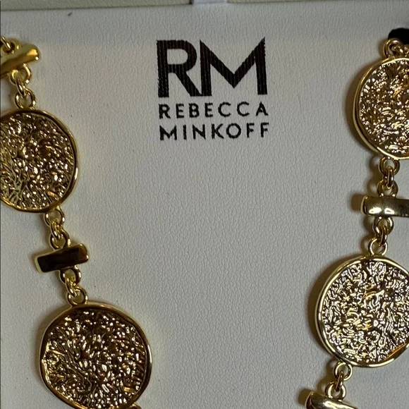 Rebecca Minkoff Gold Medallion Necklace - Picture 3 of 3